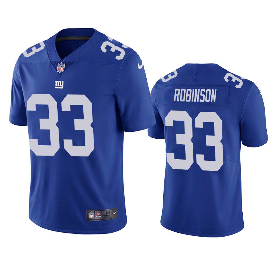 Men New York Giants #33 Aaron Robinson Nike Royal Vapor Limited NFL Jersey->new york giants->NFL Jersey